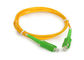 SC APC Fiber Optic Patch Cord  yellow, G652D, LSZH, SM, simplex